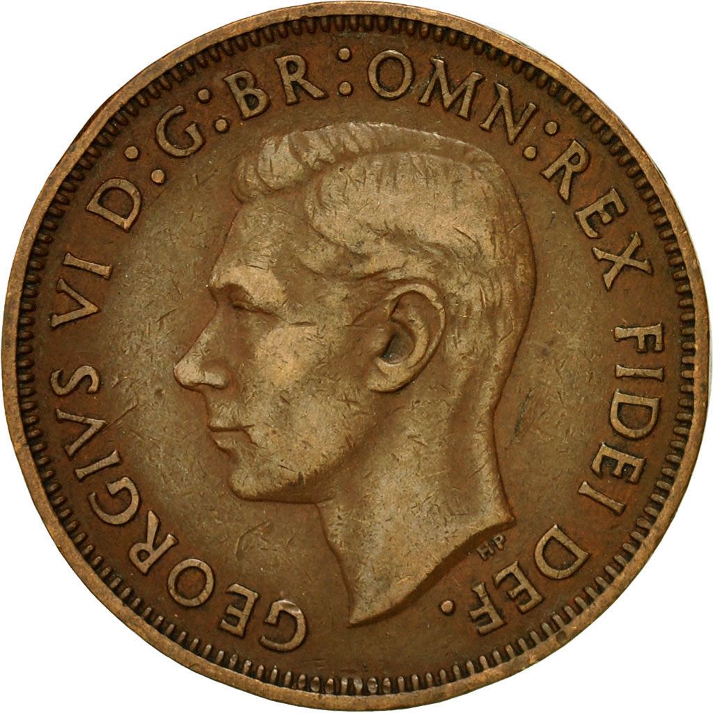 United Kingdom | 1/2 Penny Coin | George VI | KM:868 | 1949 - 1952
