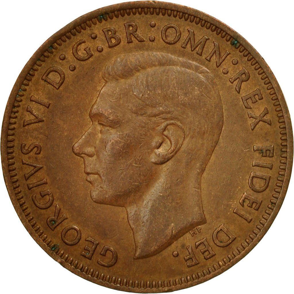 United Kingdom | 1/2 Penny Coin | George VI | KM:868 | 1949 - 1952