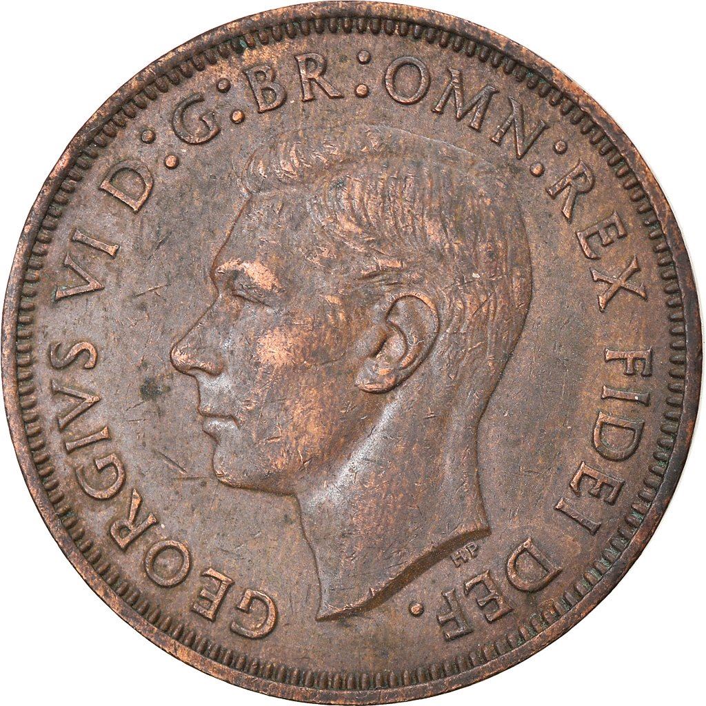 United Kingdom | 1/2 Penny Coin | George VI | KM:868 | 1949 - 1952