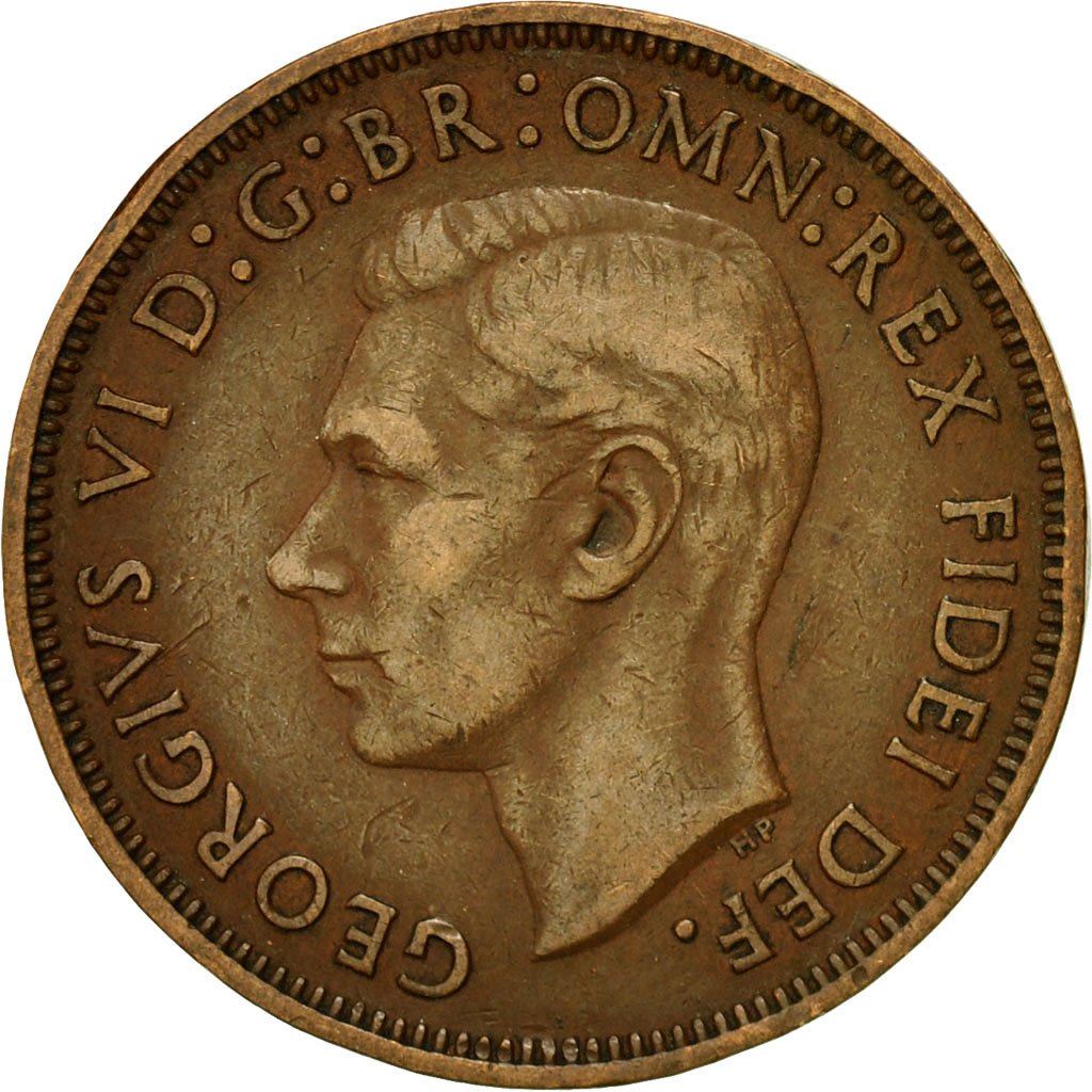 United Kingdom | 1/2 Penny Coin | George VI | KM:868 | 1949 - 1952