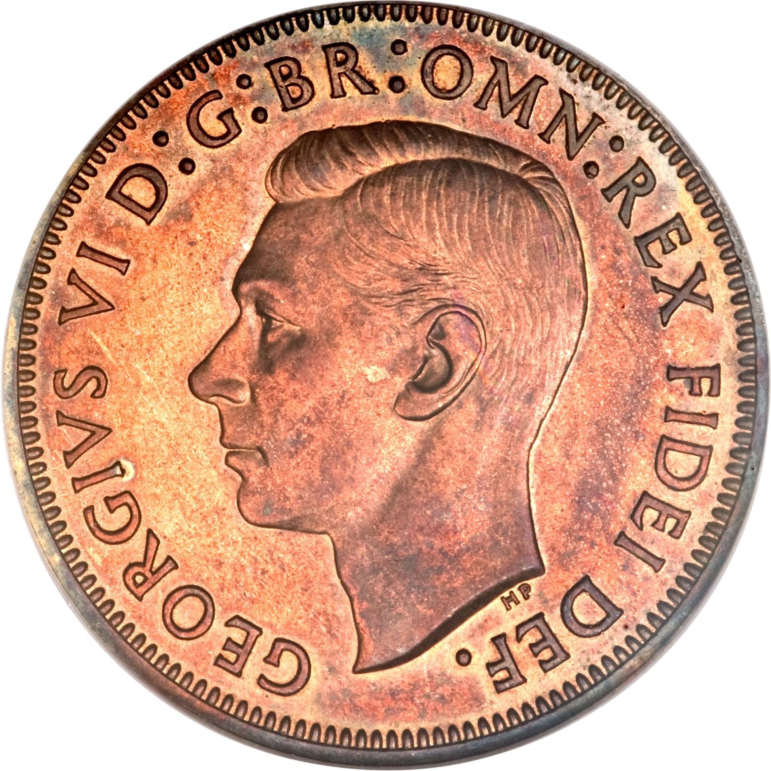 United Kingdom | 1/2 Penny Coin | George VI | KM:868 | 1949 - 1952