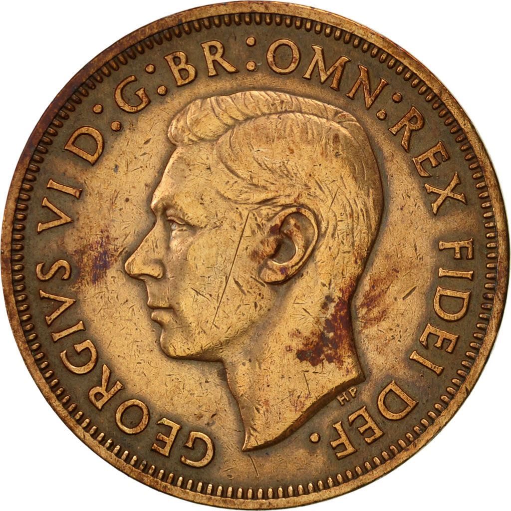 United Kingdom | 1/2 Penny Coin | George VI | KM:868 | 1949 - 1952