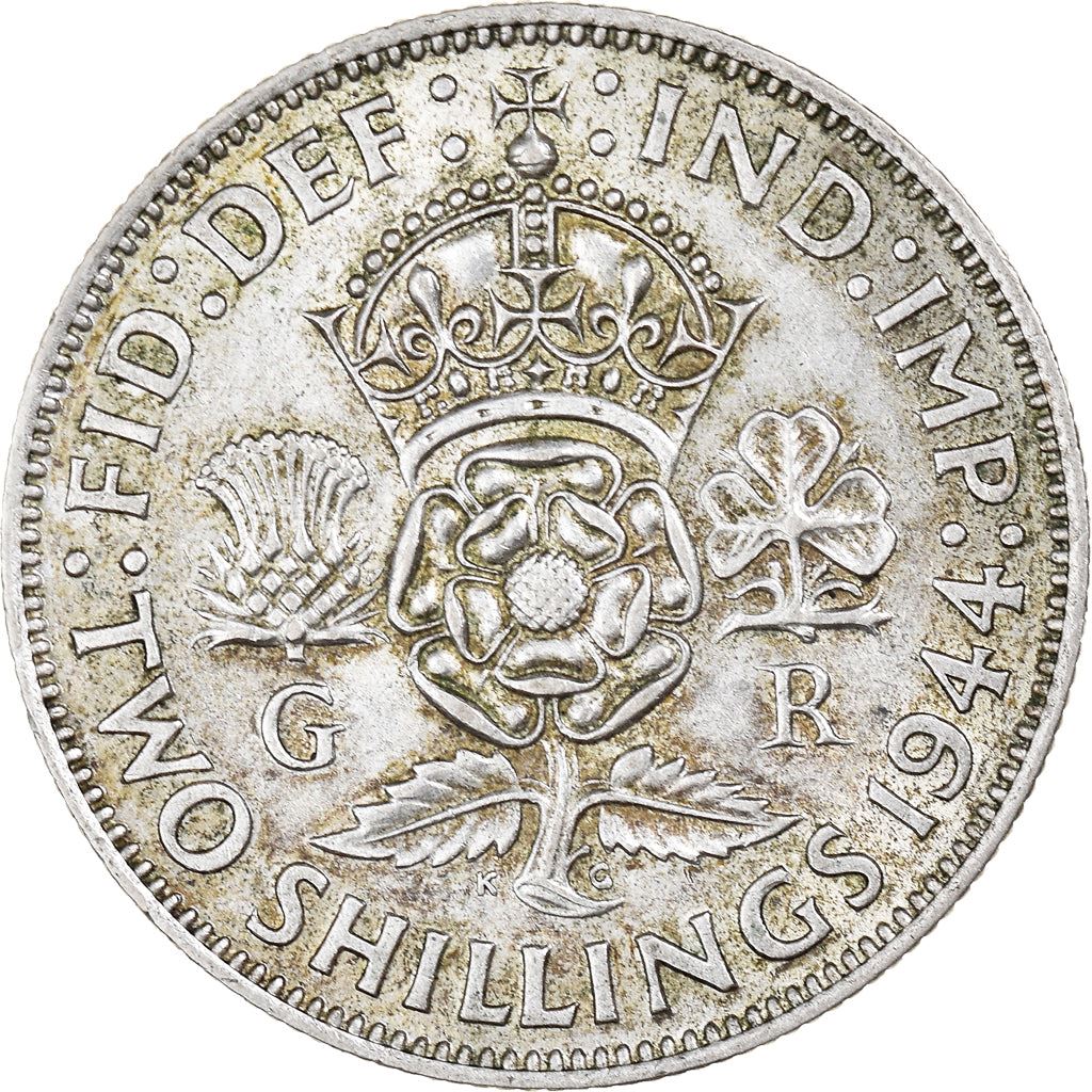 United Kingdom | 2 Shillings Coin | George VI | KM:855 | 1937 - 1946