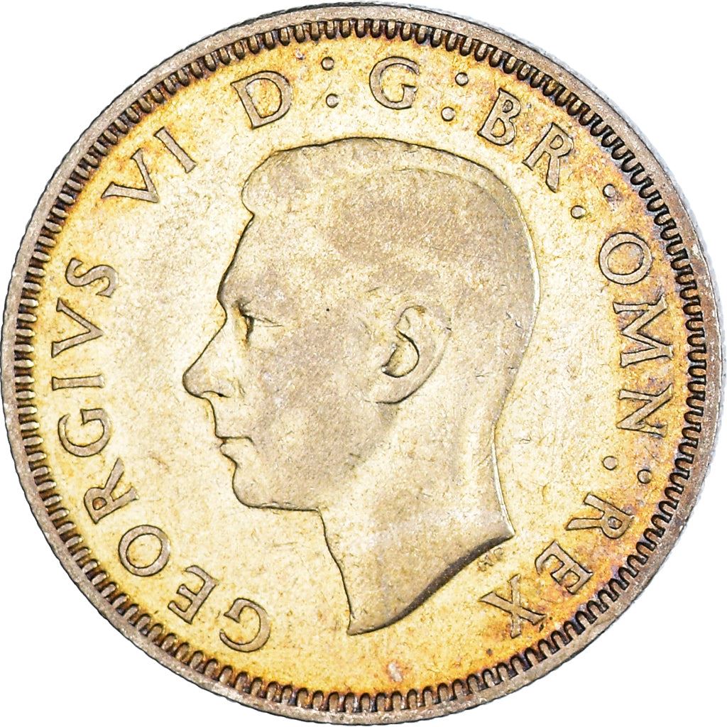 United Kingdom | 2 Shillings Coin | George VI | KM:855 | 1937 - 1946