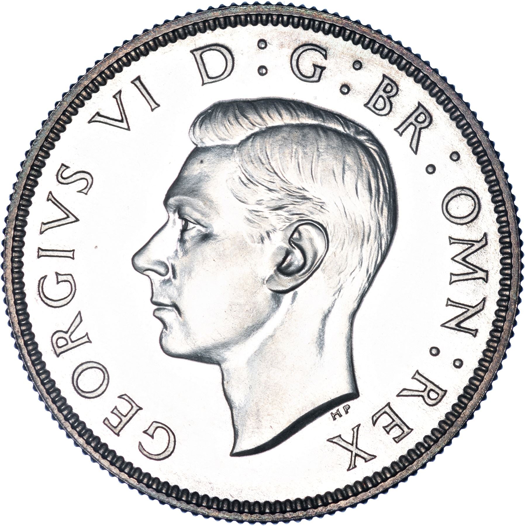 United Kingdom | 2 Shillings Coin | George VI | KM:855 | 1937 - 1946