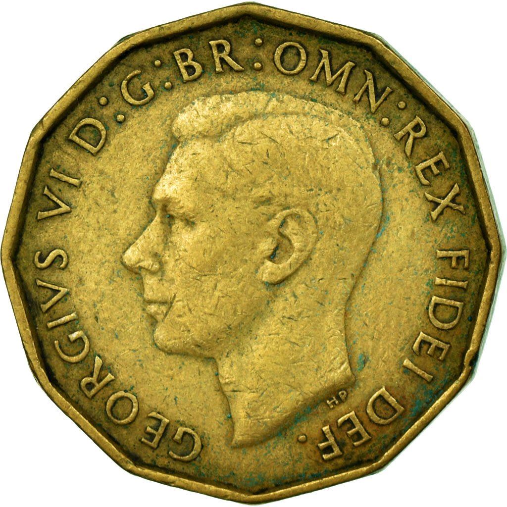 United Kingdom | 3 Pence Coin | George VI | KM:873 | 1949 - 1952