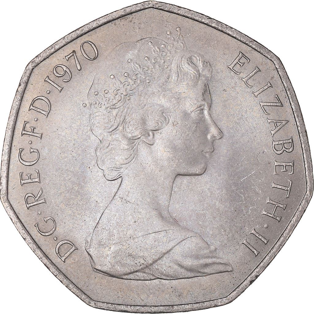 United Kingdom | 50 New Pence Coin | Britannia | KM:913 | 1969 - 1981