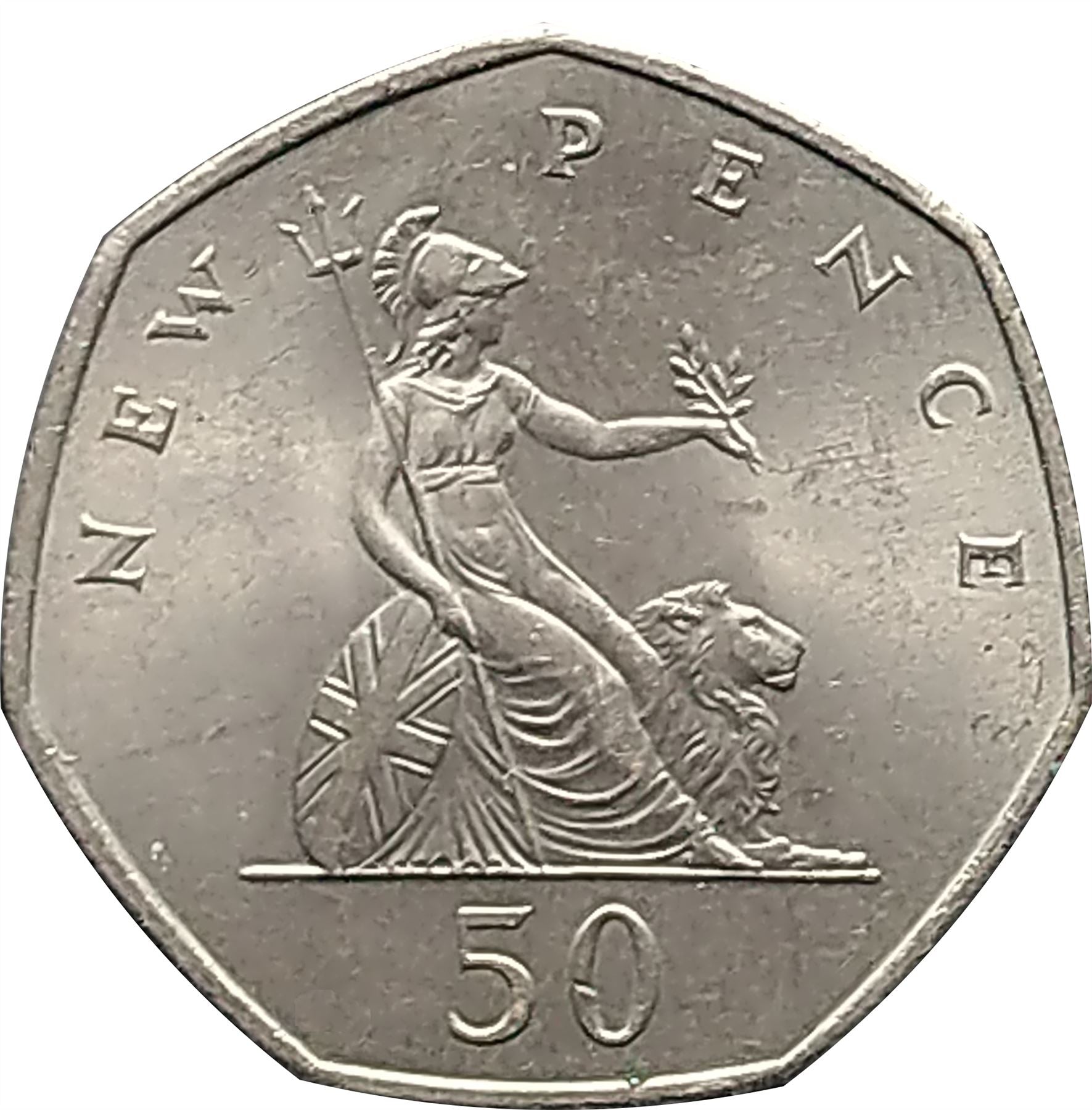 United Kingdom | 50 New Pence Coin | Britannia | KM:913 | 1969 - 1981