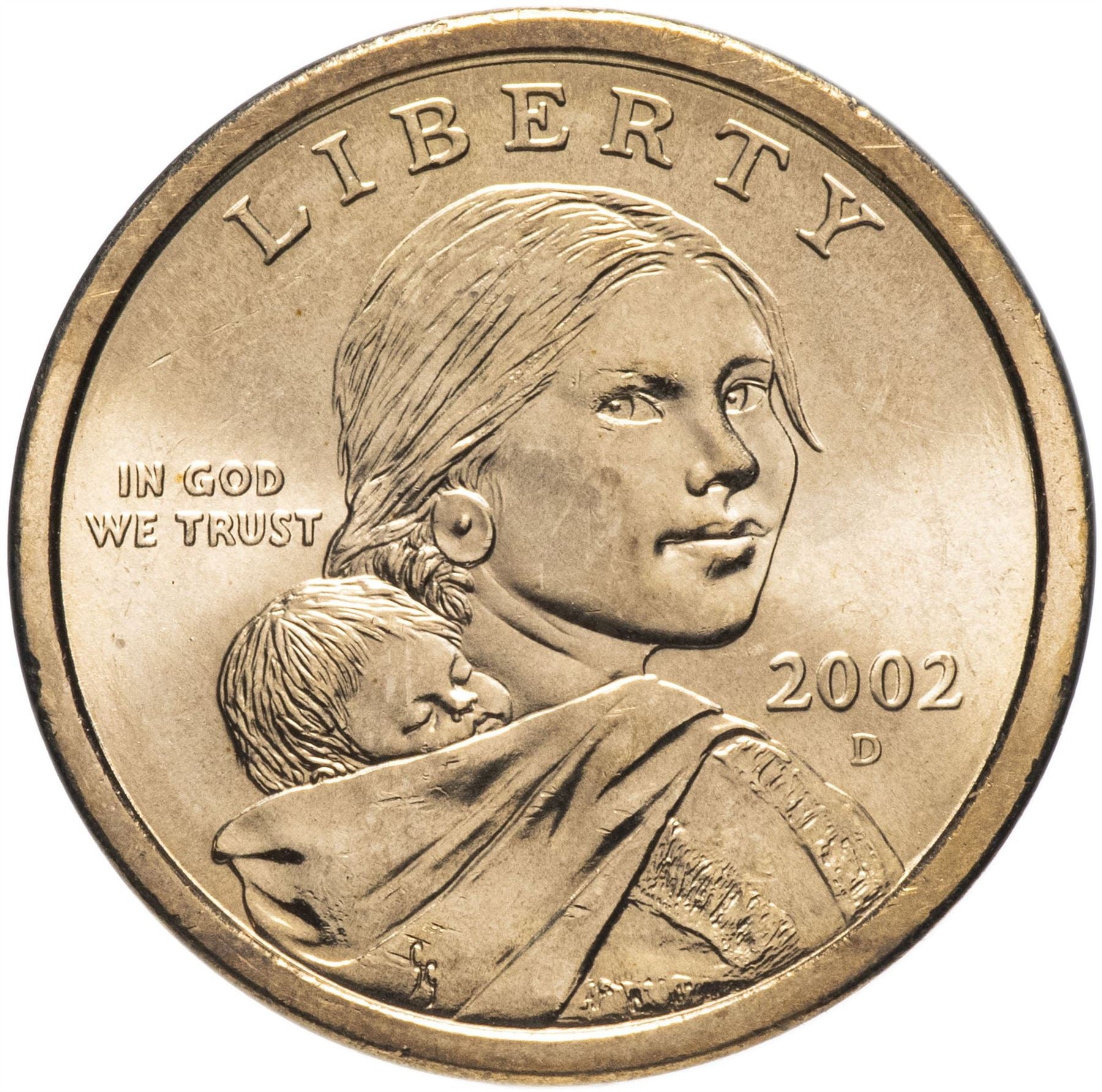 Stati Uniti | Moneta da 1 Dollaro | Sacagawea | Jean Baptiste Charbonneau | Aquila | KM310 | 2000 - 2008