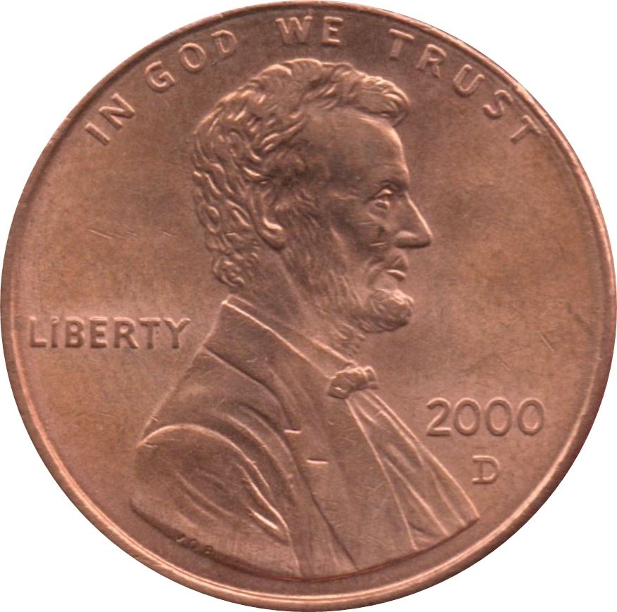 États-Unis | Pièce de 1 cent américain | Mémorial Lincoln | KM201b | 1983 - 2008