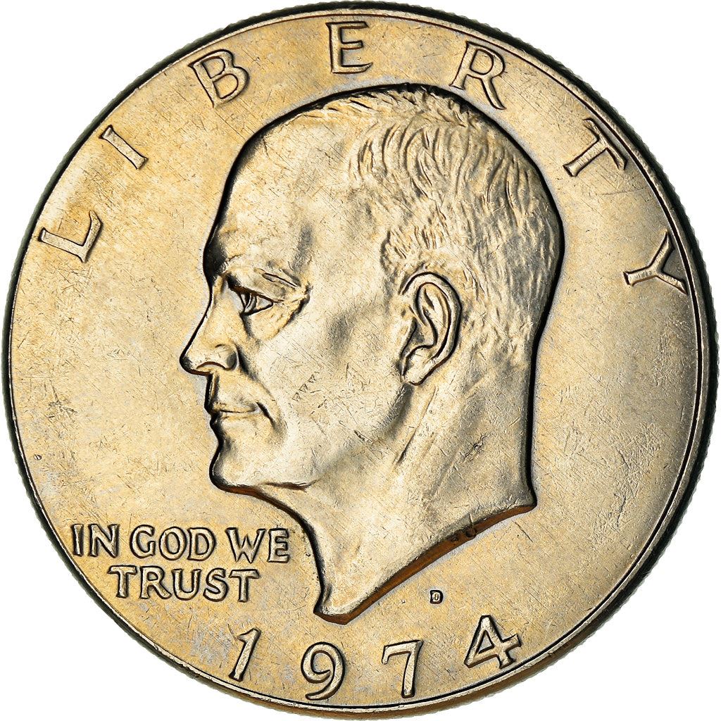 United States Coin American 1 Dollar | Dwight D. Eisenhower | Apollo 11 | KM203 | 1971 - 1978