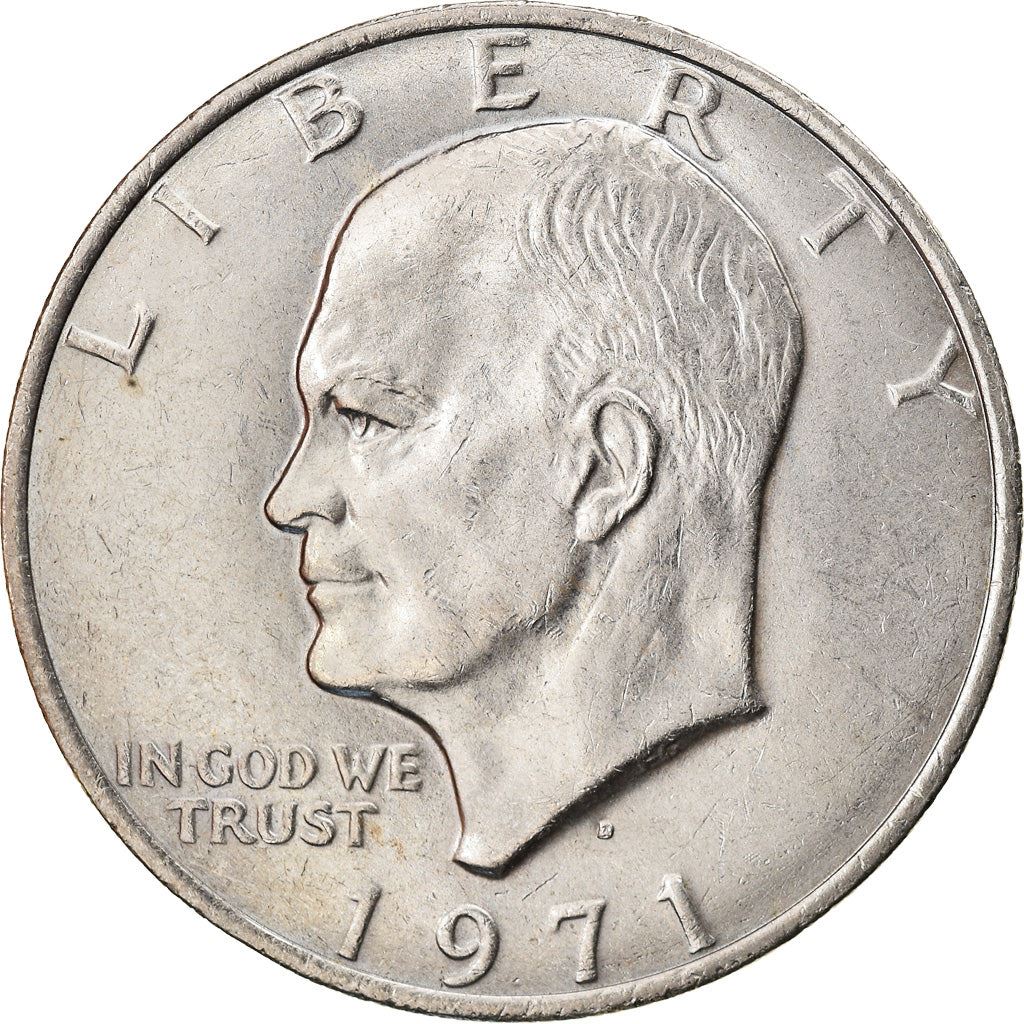 United States Coin American 1 Dollar | Dwight D. Eisenhower | Apollo 11 | KM203 | 1971 - 1978