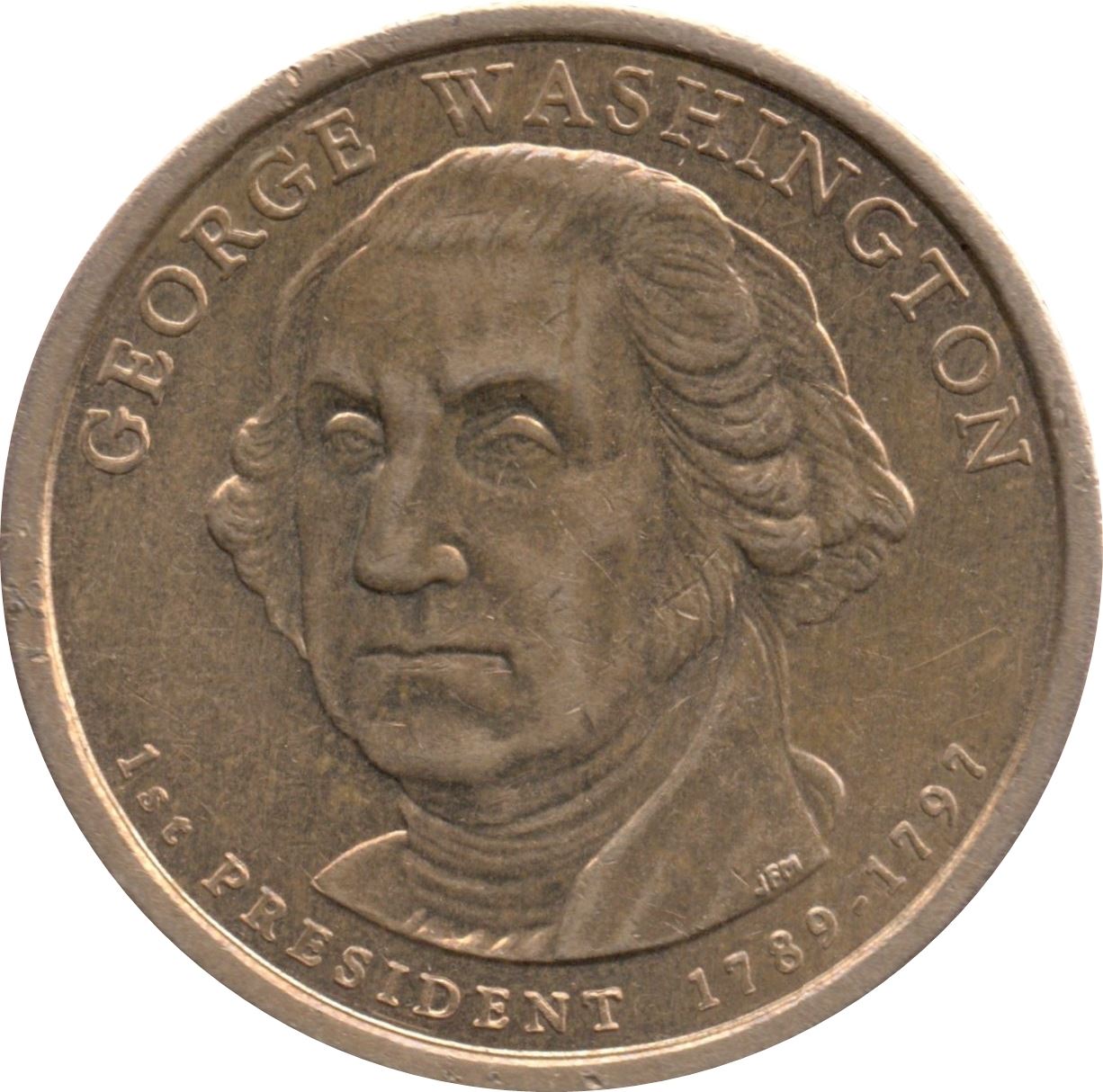United States | 1 Dollar Coin | George Washington | Km:401 | 2007