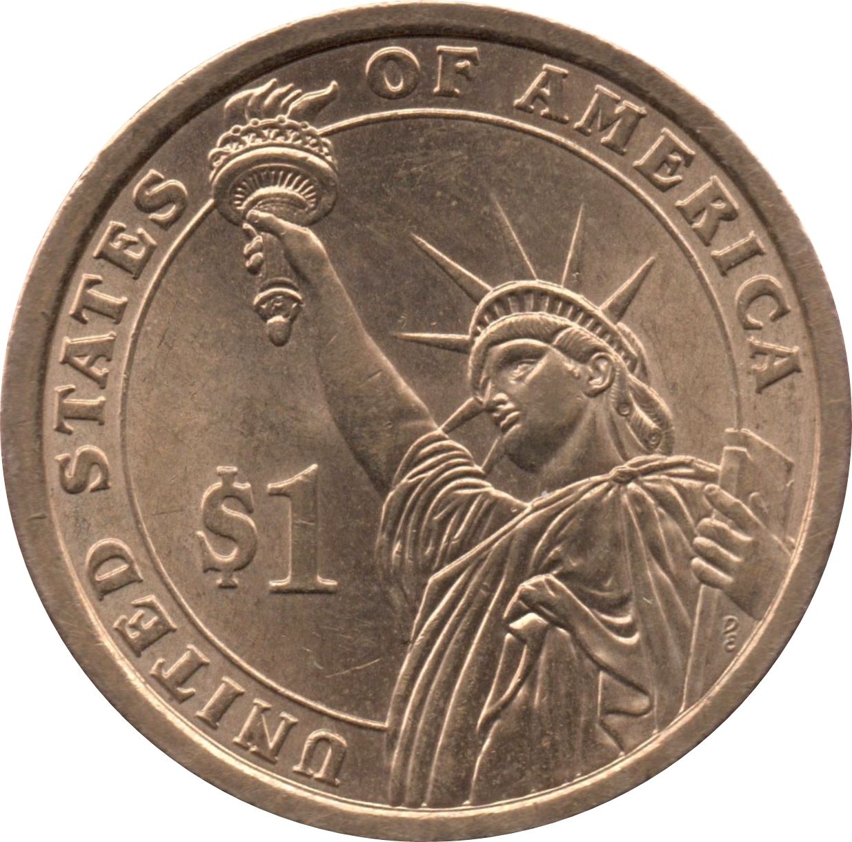 United States | 1 Dollar Coin | John Adams | Km:402 | 2007