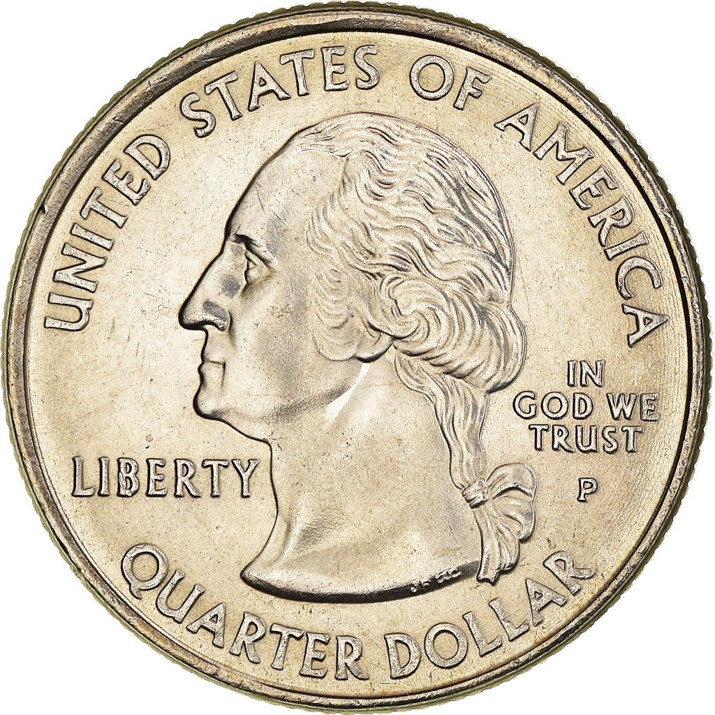United States Coin American ¼ Dollar | George Washington | Yellow Jessamine | Palmetto Tree | KM307 | 2000