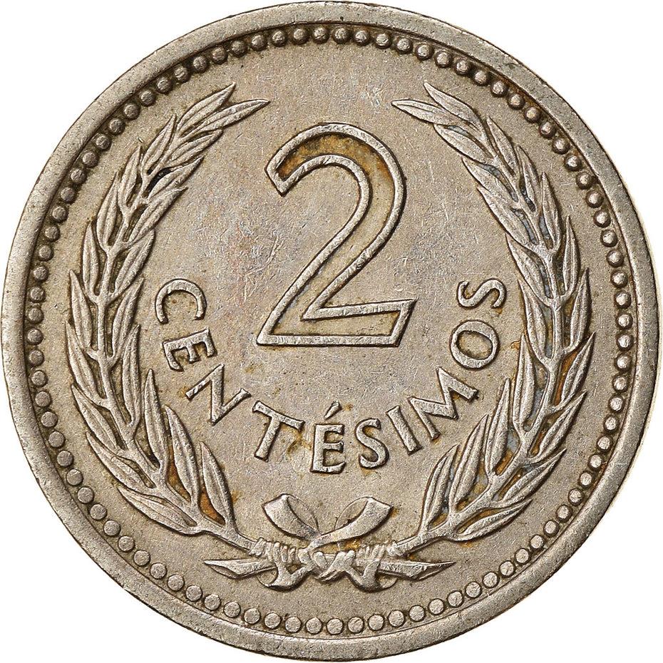 Uruguay Coin Uruguayan 2 Centésimos | Jose Gervasio Artigas | KM33 | 1953