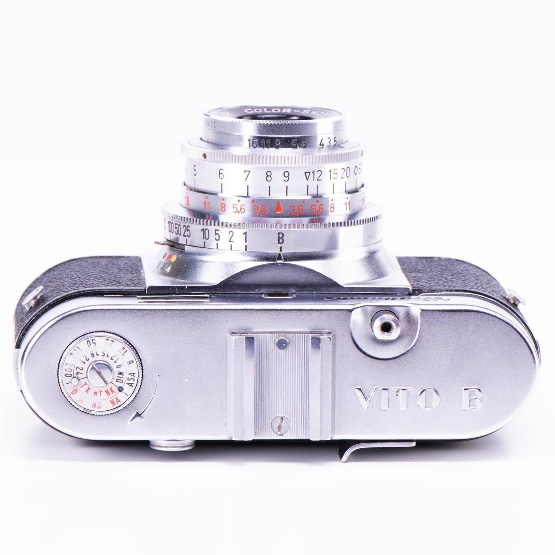 Voigtlander vito B Camera | 50mm f3.5 | White | Germany | 1954 | Not working