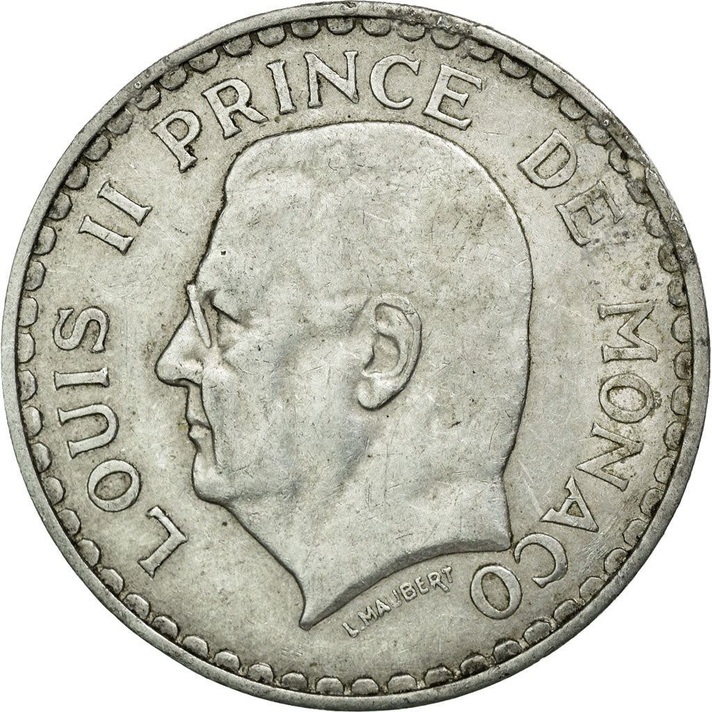 Monaco | 5 Francs Coin | Louis II | Km:122 | 1945
