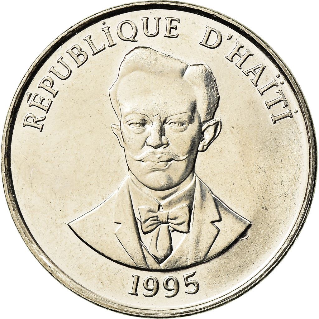 Haiti | 50 Centimes Coin | Charlemagne Peralte | Cannon | Km:153A | 1995 - 2013