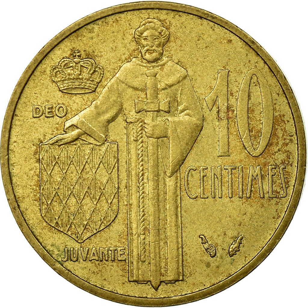 Monaco | 10 Centimes Coin | Rainier III | Km:142 | 1962 - 1995