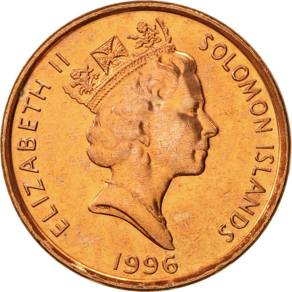 Salomonøerne | 1 Cent Mønt | Elizabeth II | Madskål | Km:24 | 1987 - 2010