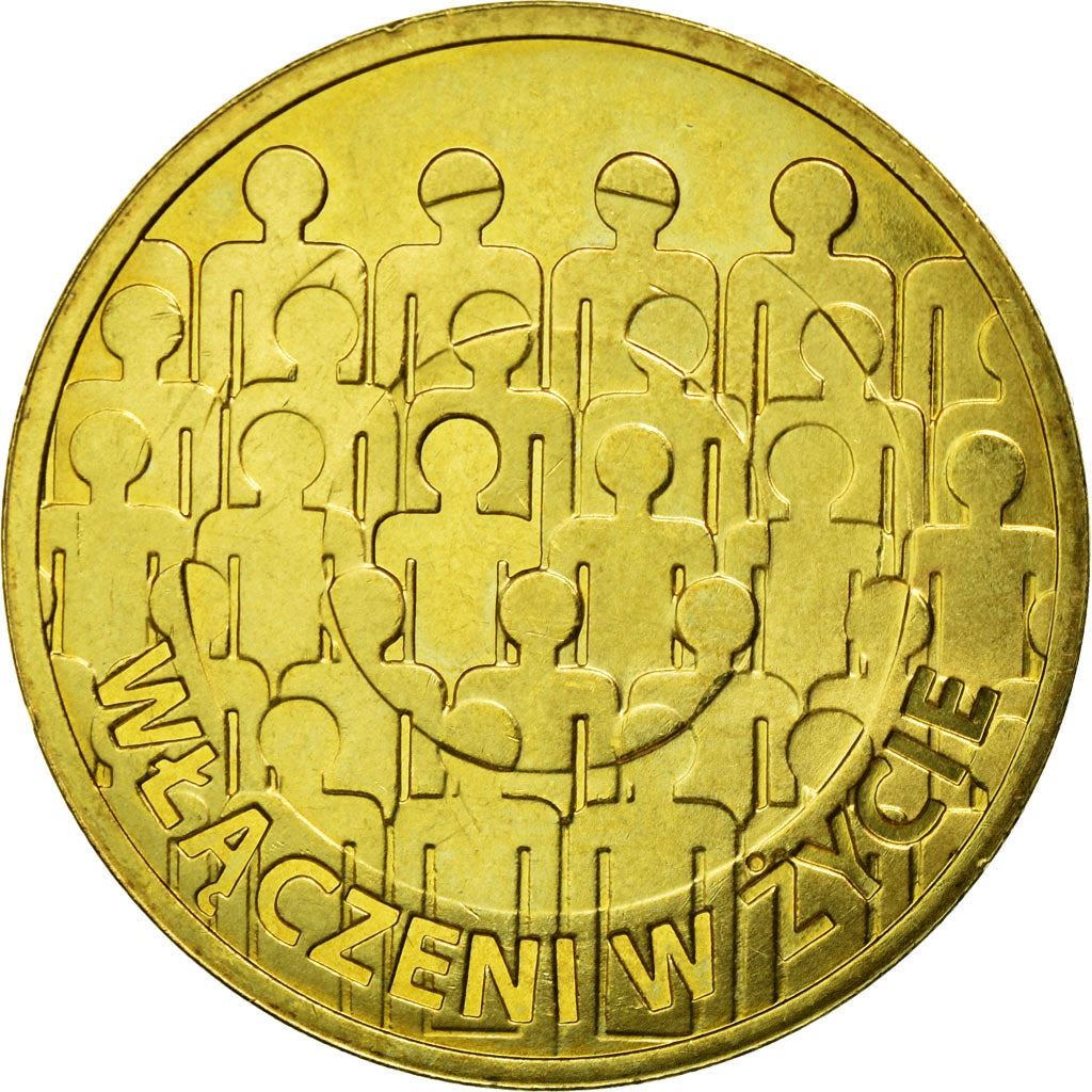Poland | 2 Zlotys Coin | Nordic Gold | 50Th Anniversary of the Polish Society For the Mentally Handicapped | Y:876 | 2013