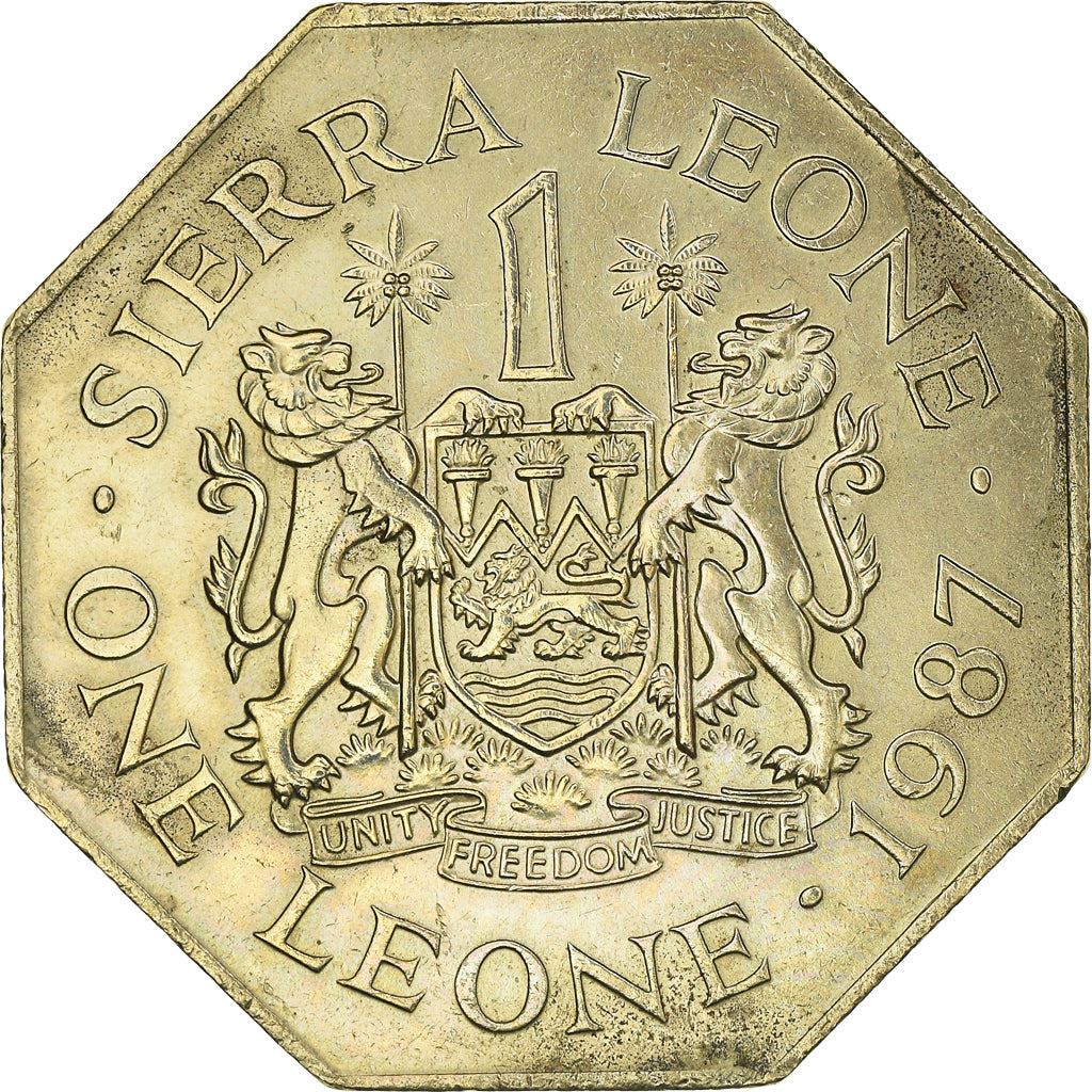 Sierra Leone 1 Leone | Joseph Saidu Momoh | KM43 | 1987 - 1988