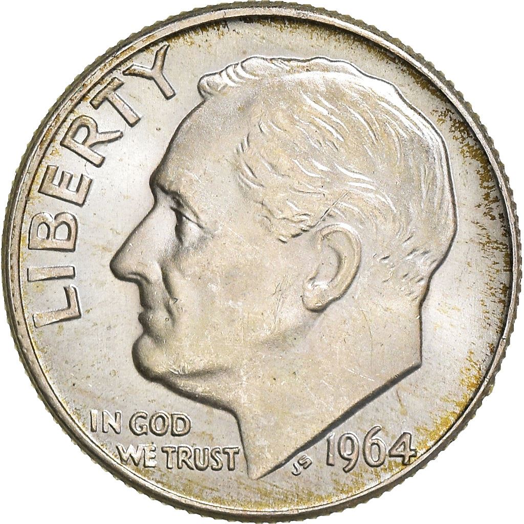 Vereinigte Staaten | 1 Dime Münze | Franklin D. Roosevelt | KM:195 | 1946 - 1964