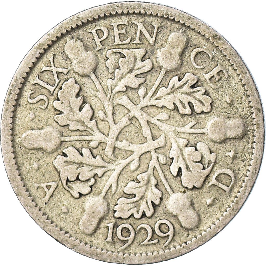 United Kingdom | 6 Pence Coin | George V | KM:832 | 1927 - 1936