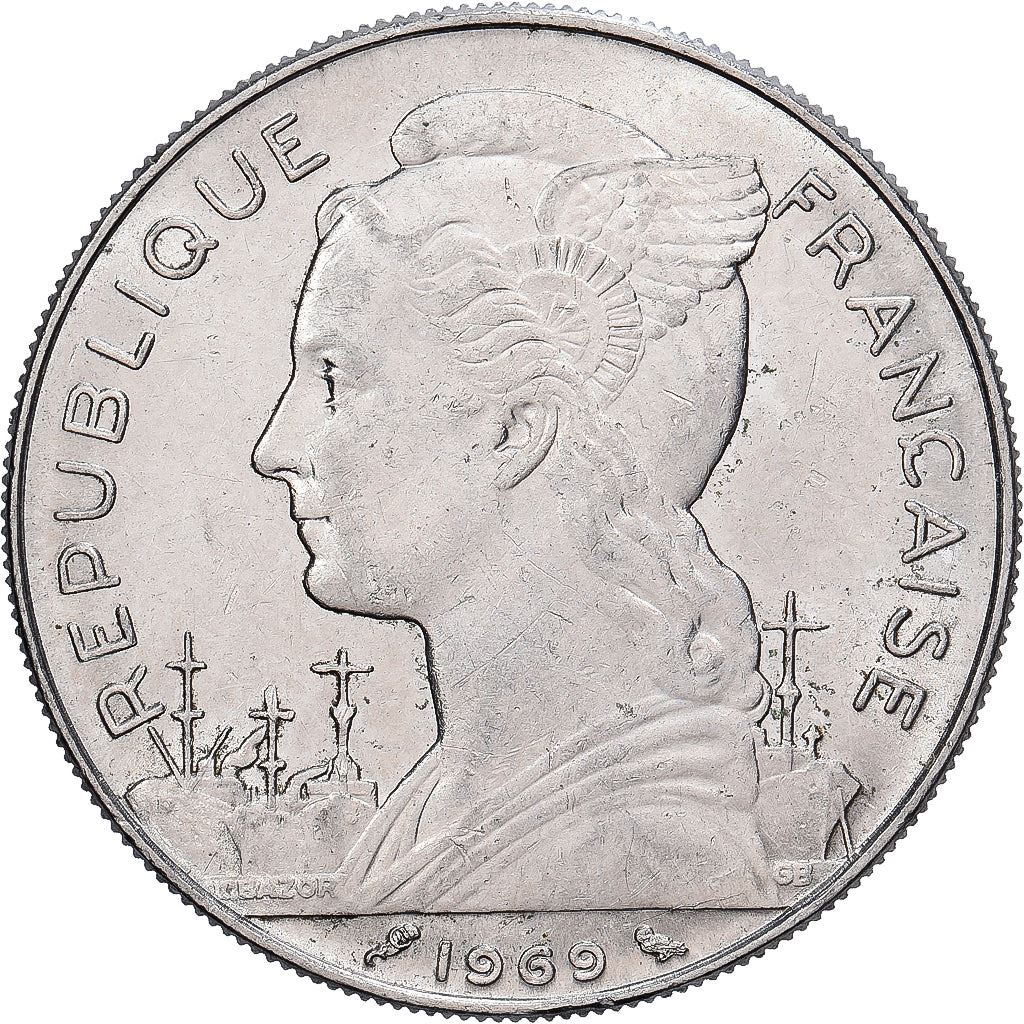 Reunion | 100 Francs Coin | Marianne | Nickel | KM:13 | 1964-1973