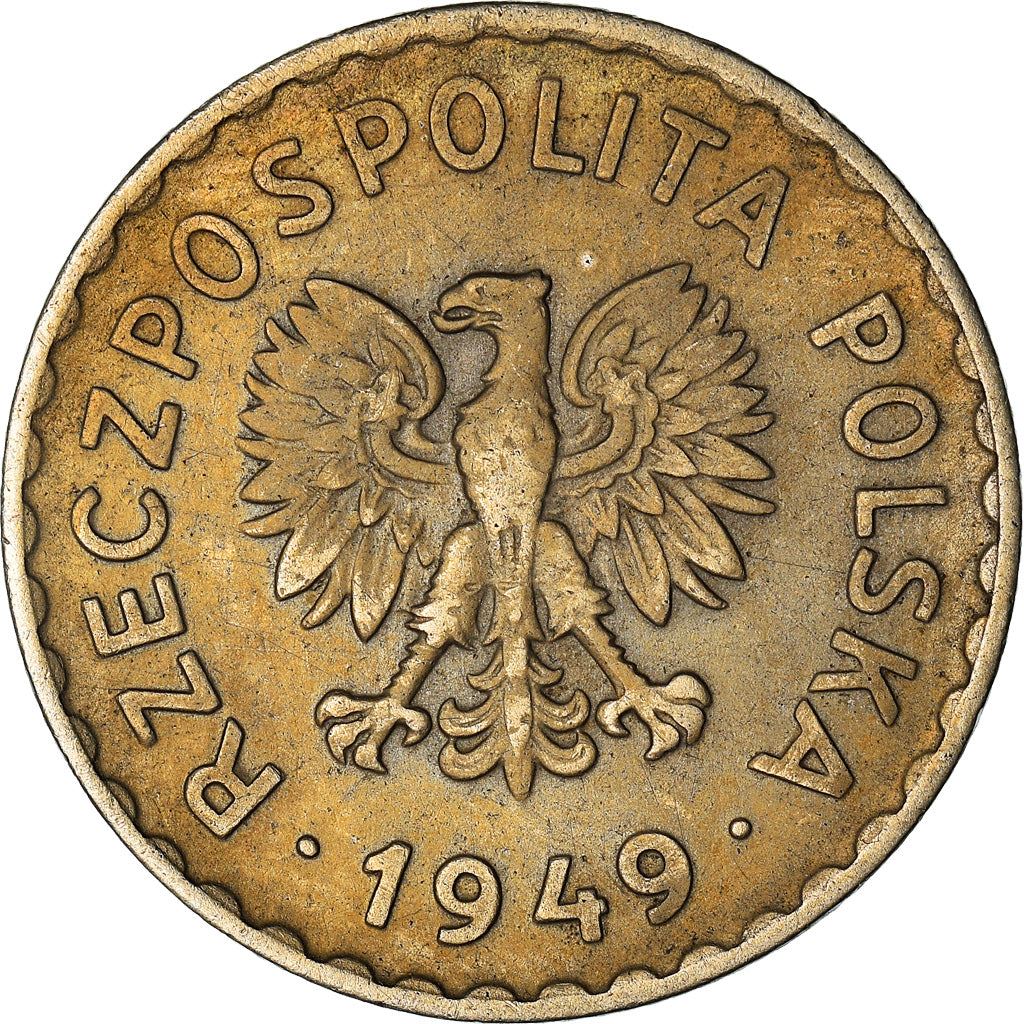 Poland | 1 Z?oty | Eagle | KM45 | 1949