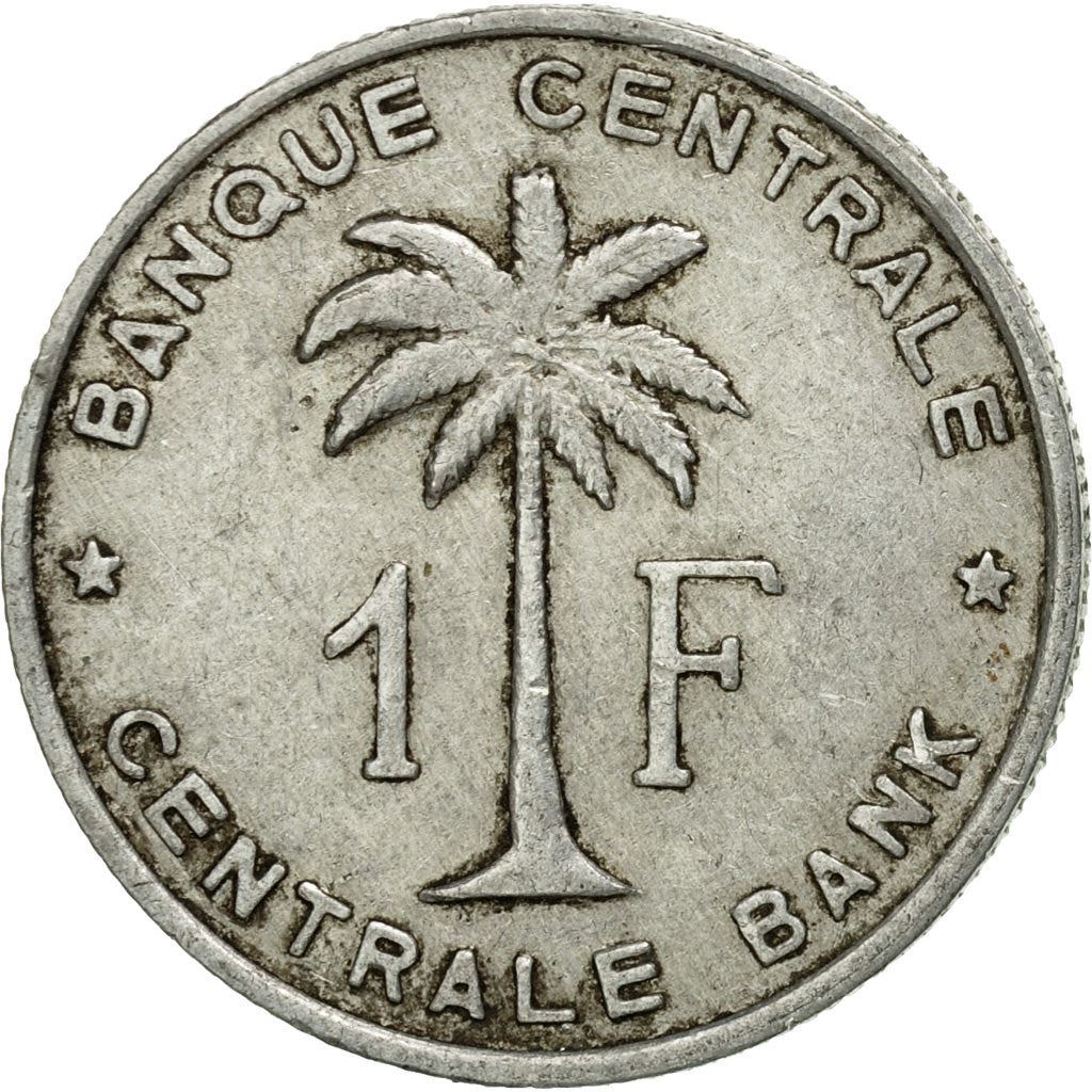 Belgian Congo | 1 Franc Coin | Palm tree | Km:4 | 1957 - 1960