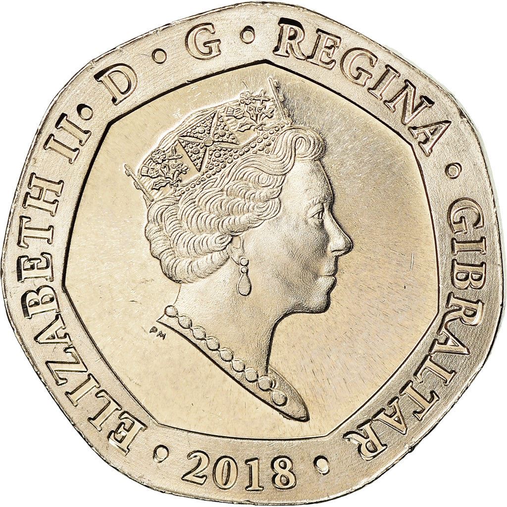 Gibraltar | 20 Pence Coin | New Calpe House | Km:1622 | 2018