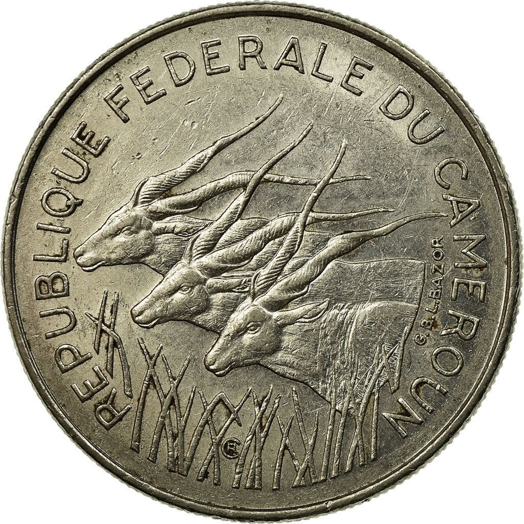 Cameroon | 100 Francs Coin | Giant Elands | Km:15 | 1971 - 1972