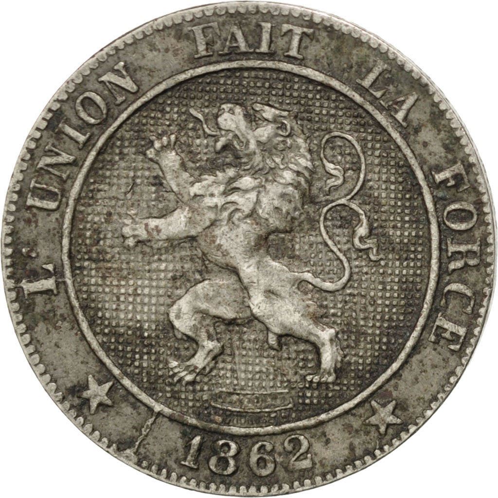 Belgien | 5 centimes-mønt | Leopold I | Kobber-nikkel | KM:21 | 1861-1864