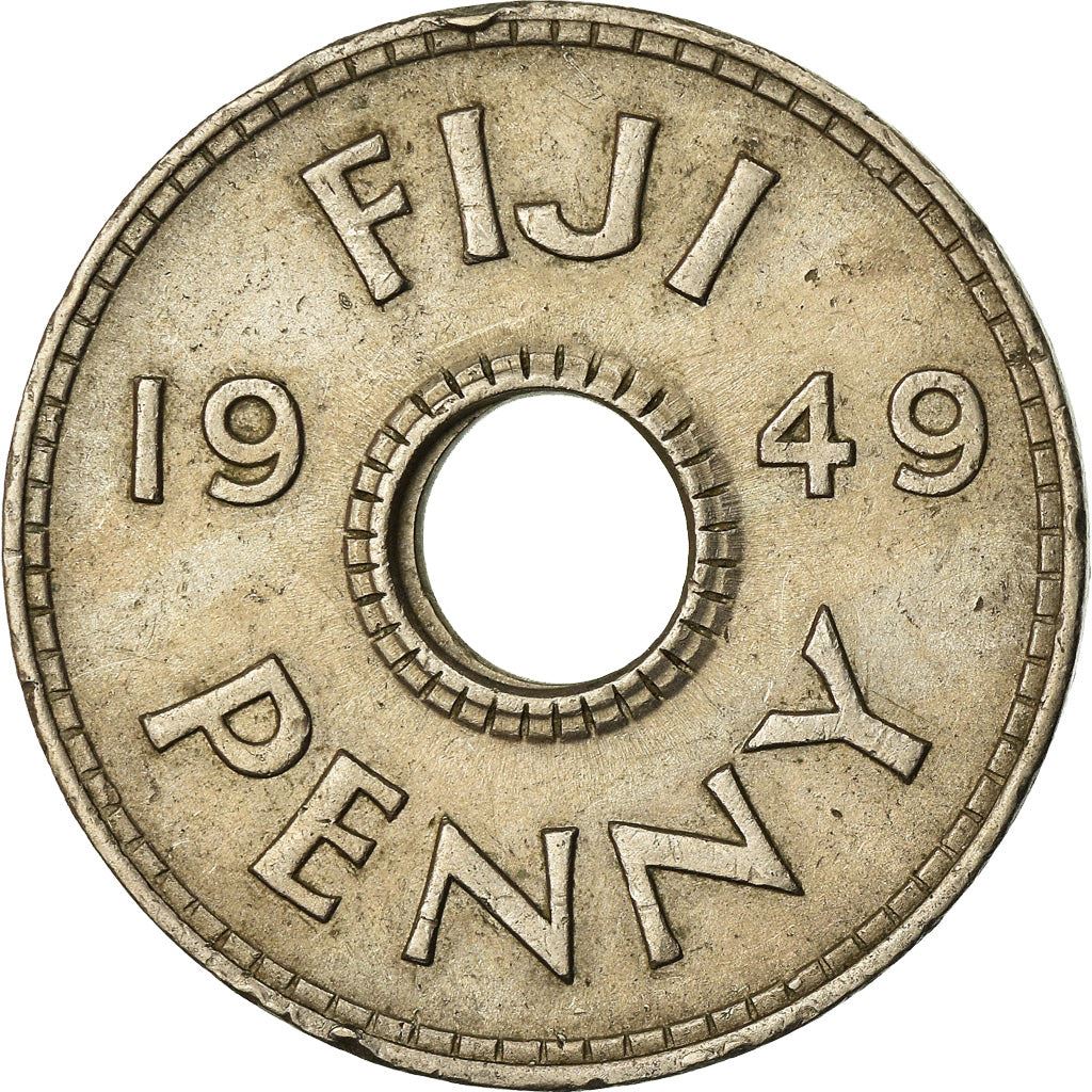 Fiji | 1 Penny Coin | Crown | Km:17 | 1949 - 1952