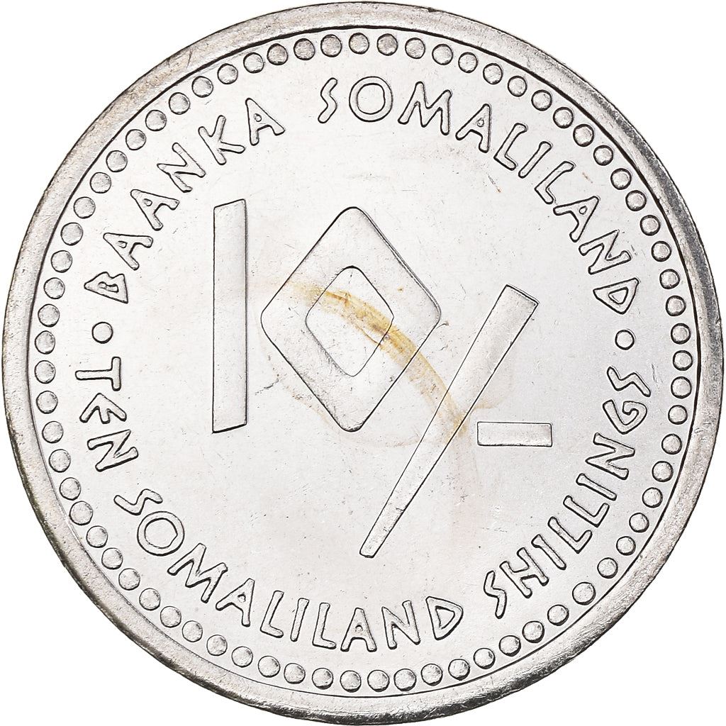 Somaliland | 10 shilling-mønt | Jomfruen | Rustfrit stål | KM:14 | 2006