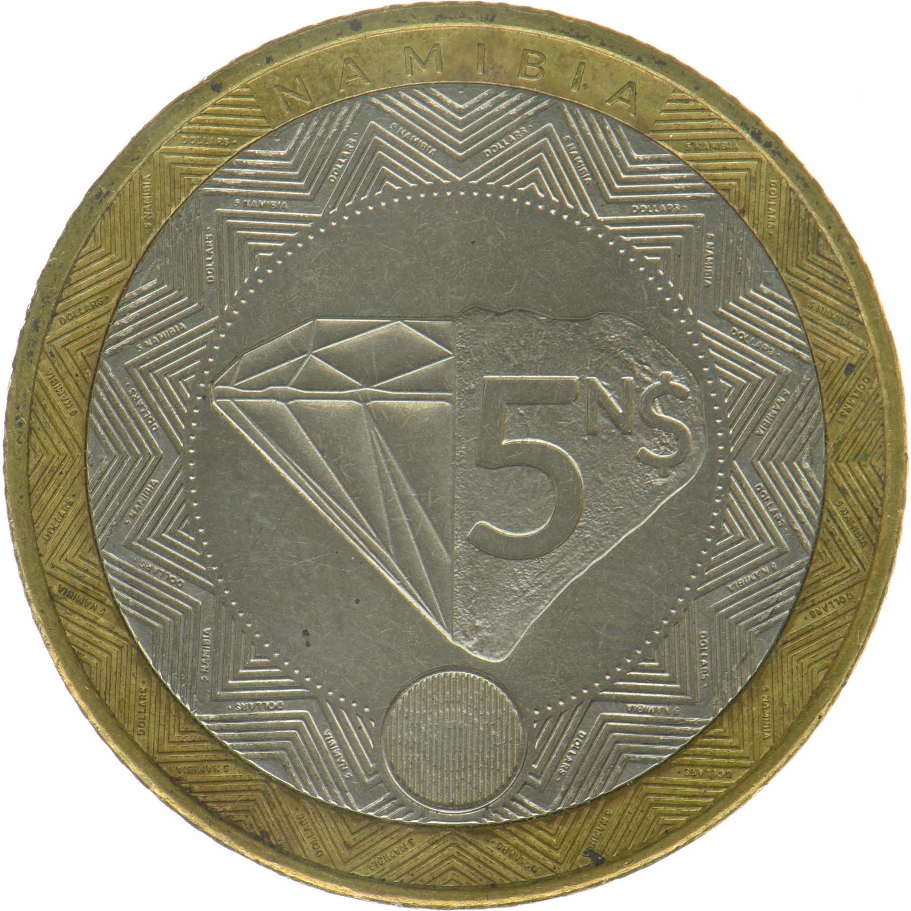 Namibia | 5 dollars mønt | Diamant | 2025