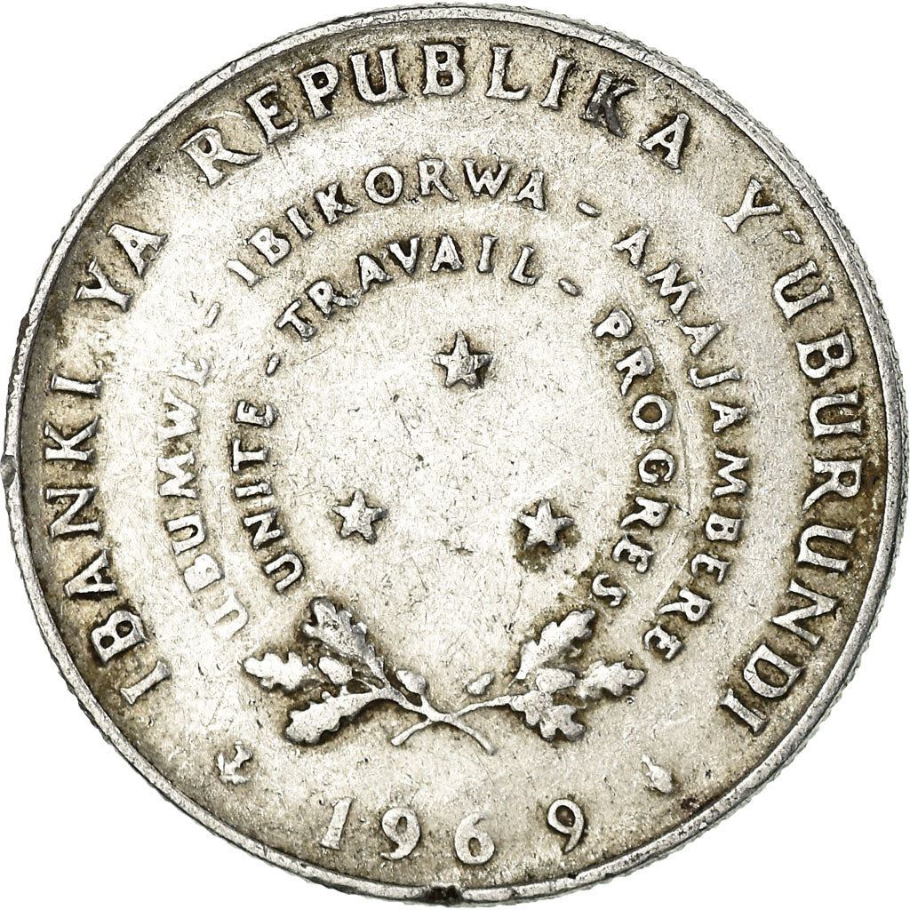 Burundi | 5 Francs Coin | Wreath | Km:16 | 1967 - 1971