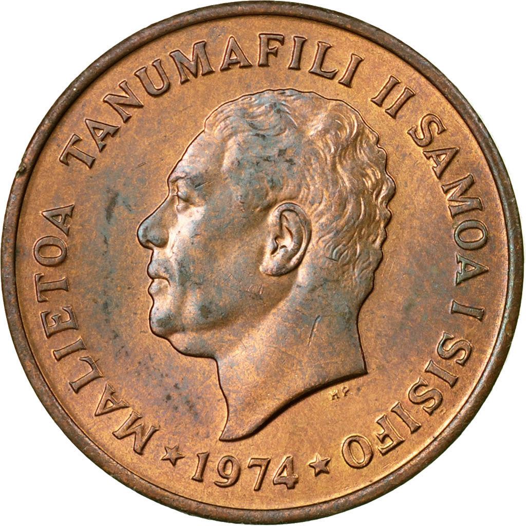 Samoa | 2 Sene Coin | Malietoa Tanumafili II | Cocoa Pods | Km:13 | 1974 - 1996