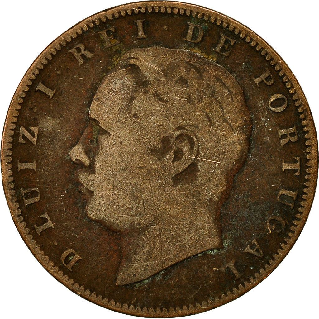 Portugal | 10 Reis Münze | Luíz I | Km:526 | 1882 - 1886