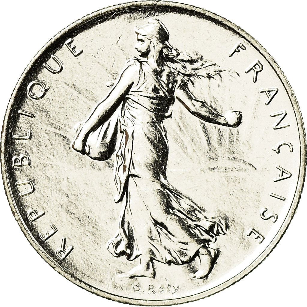 French 1 Franc Coin | Signature D'AP. O.ROTY | proof | KM925.2 | France | 1991 - 2001