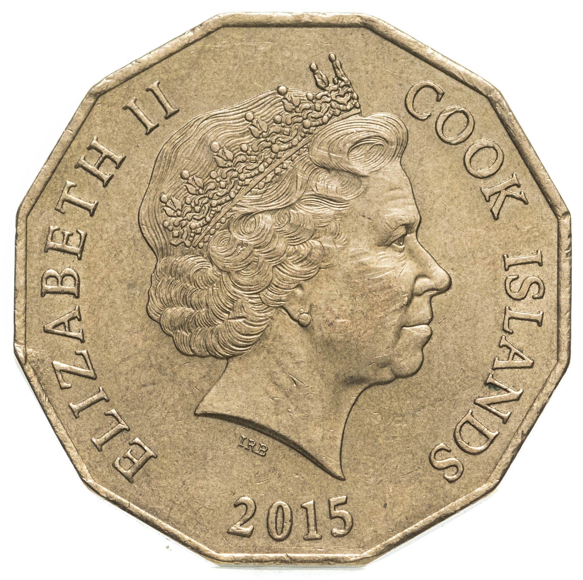 Cook Islands | 5 Dollars Coin | Elizabeth II | Vaka Moana Canoe | 2015