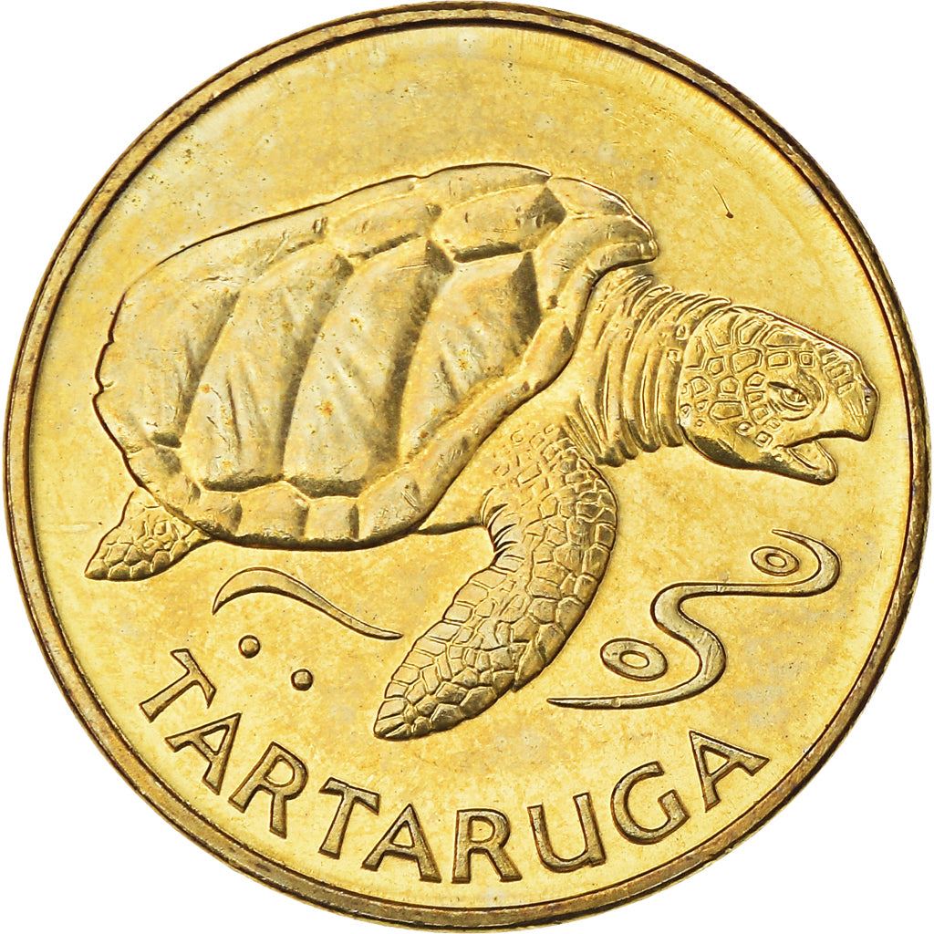 Cape Verde 1 Escudo Coin | Loggerhead Sea Turtle | KM27 | 1994