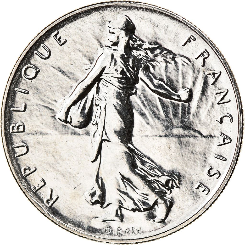 French 1 Franc Coin | Signature D'AP. O.ROTY | proof | KM925.2 | France | 1991 - 2001