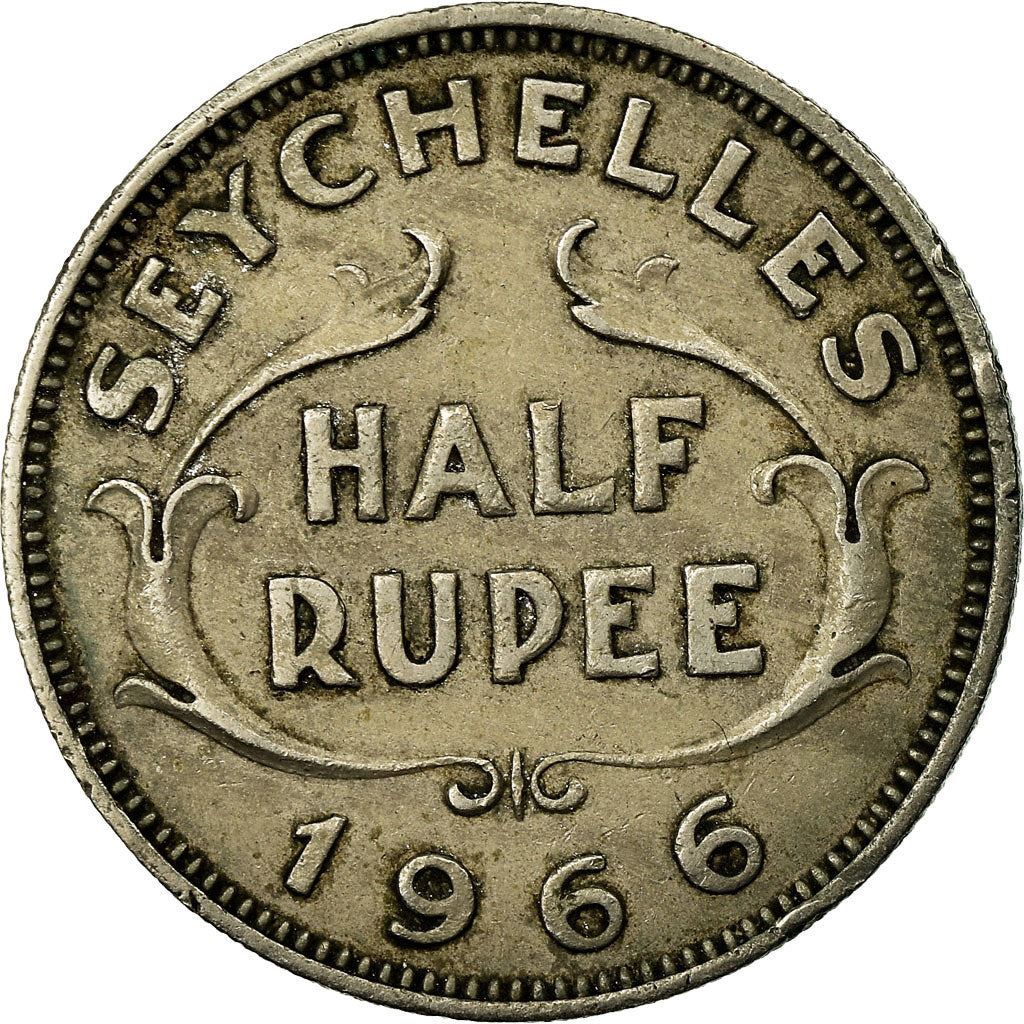 Seychelles | 1/2 Rupee Coin | Elizabeth II | Km:12 | 1954 - 1974