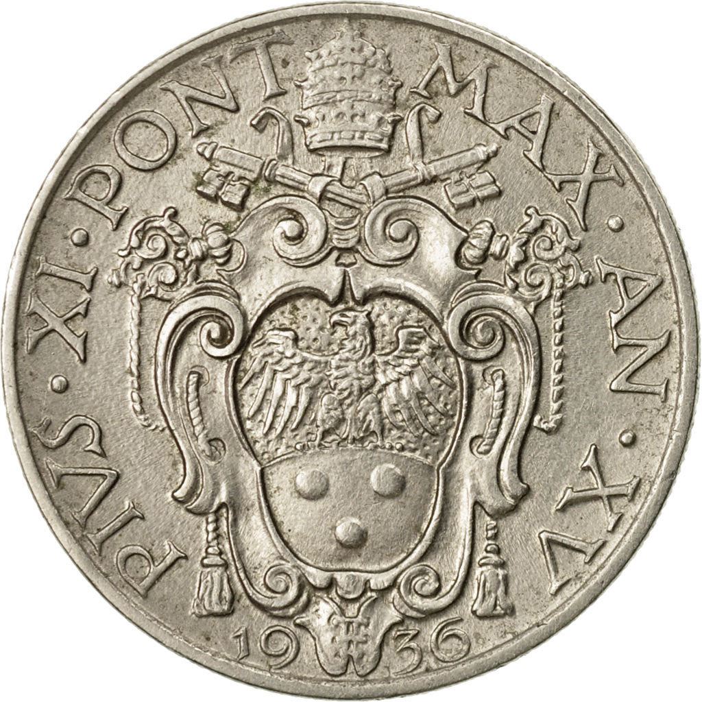 Vatican City | 20 Centesimi Coin | St. Paul | Nickel | KM:3 | 1929-1937