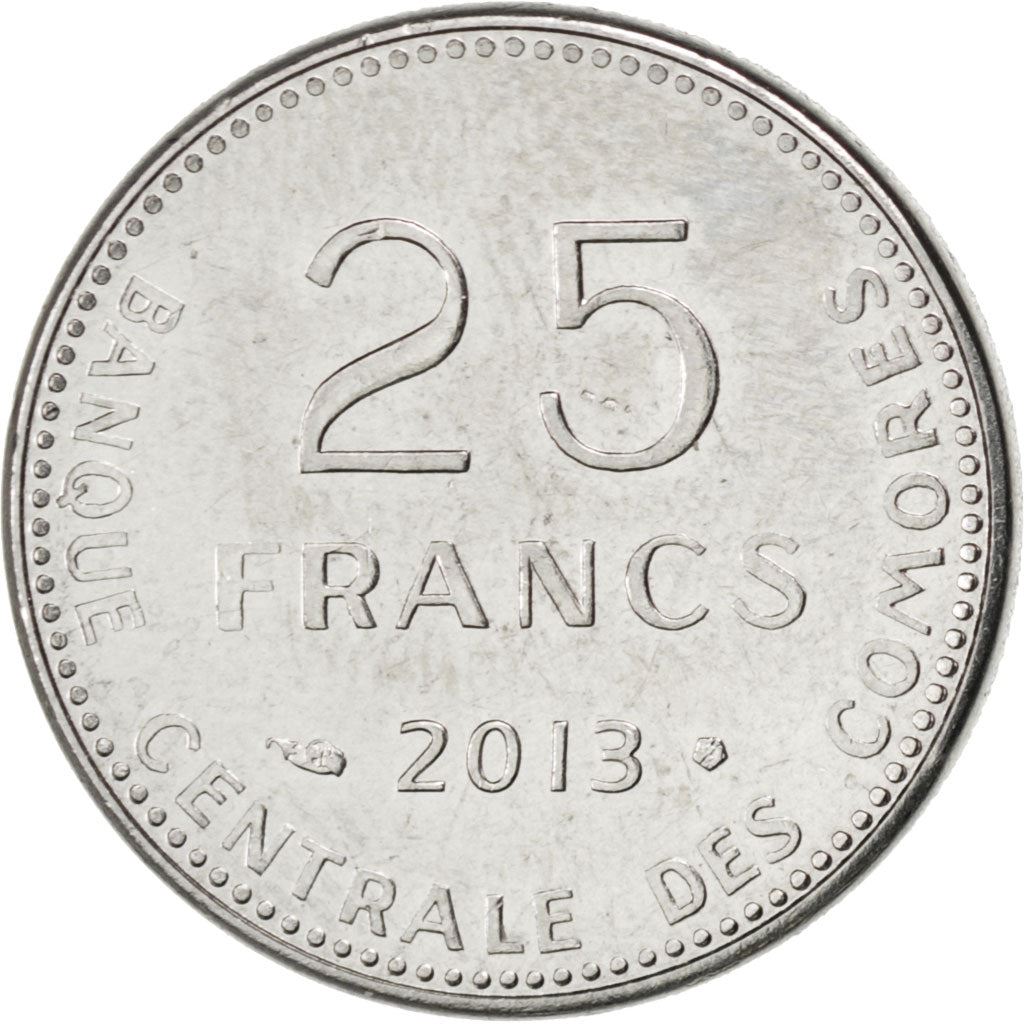 Comoro Islands | 25 Francs Coin | FAO | Km:14A | 2013 - 2020