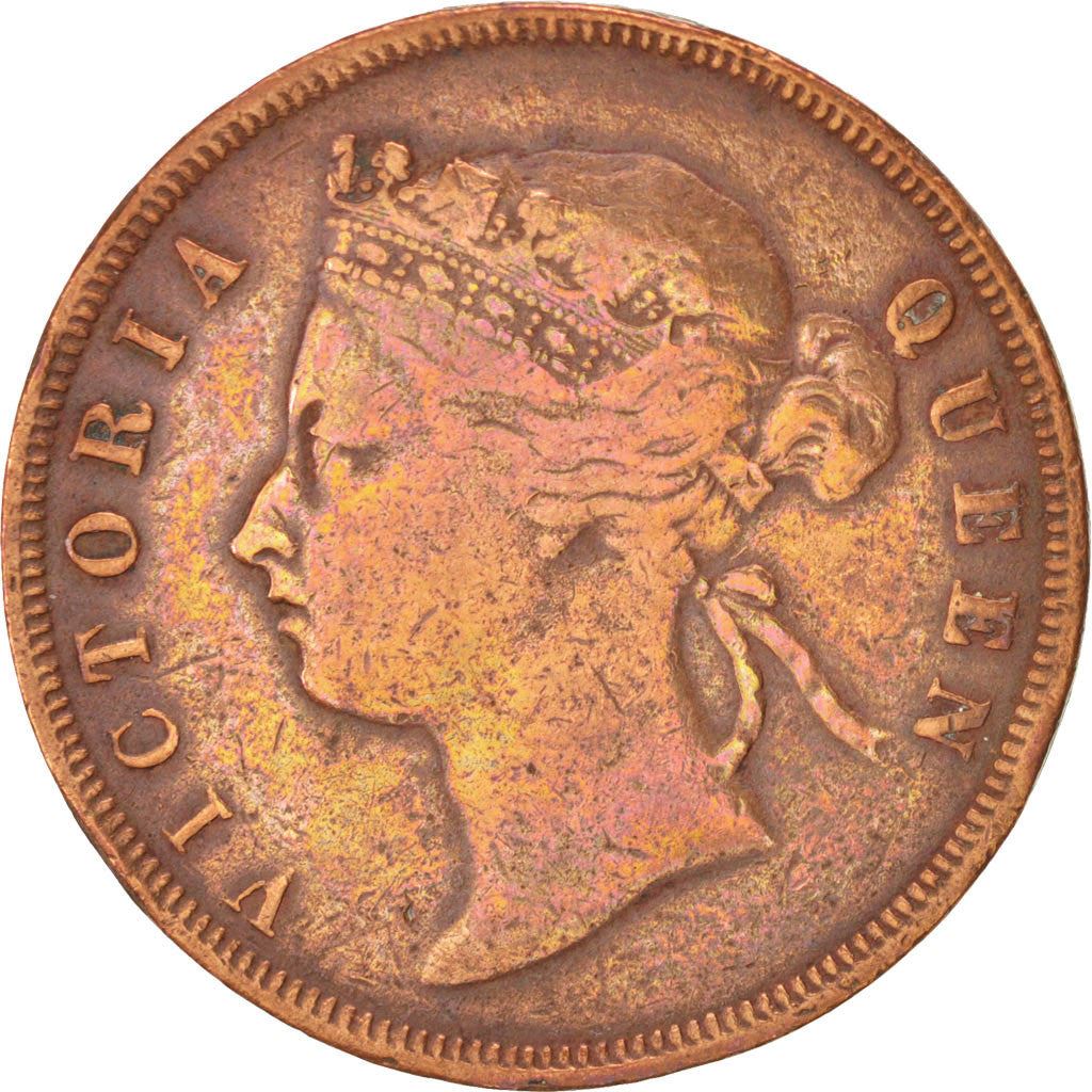 Straits Settlements | 1 Cent Coin | Queen Victoria | Copper | KM:9 | 1872-1883