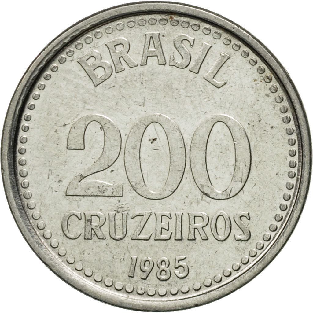 Brazil | 200 Cruzeiros Coin | Star | Km:596 | 1985 - 1986